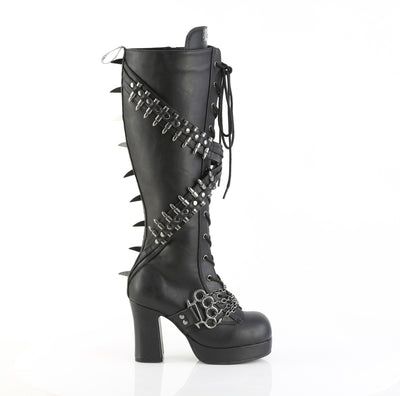 demonia gothika-108 platform boots outer side view