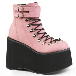 demonia kera-21 pink platform boots