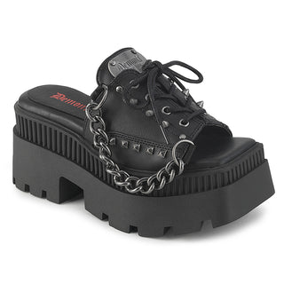 Demonia Wrath-03 platform slides with chain spike and studs