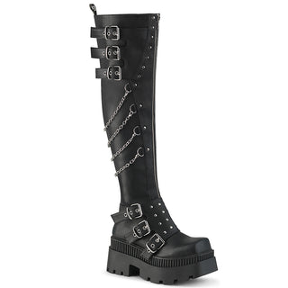 demonia wrath-310 knee high goth platform boots