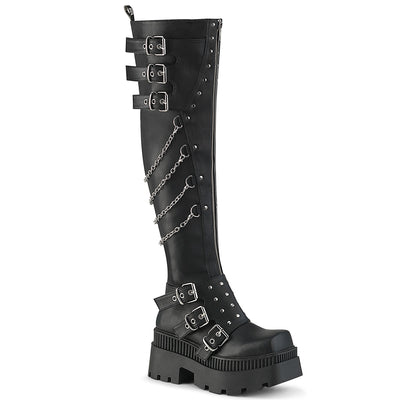 demonia wrath-310 knee high goth platform boots