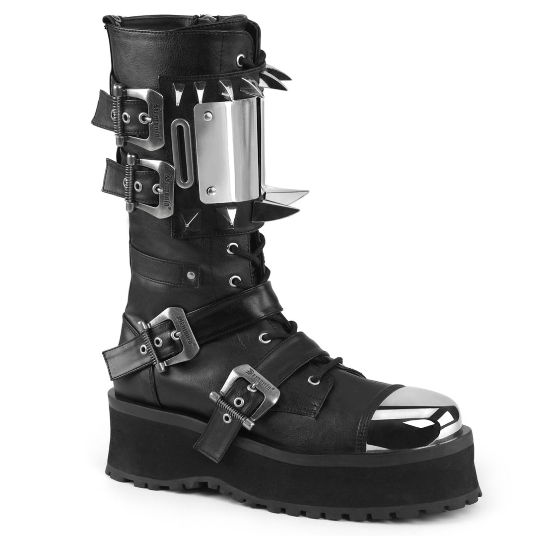 Kampfstiefel Emo Damen Gothic Stiefel Demonia Gravedigger-250 Punk