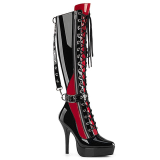 Indulge-2028 Scarlet Seduction Knee High Boots