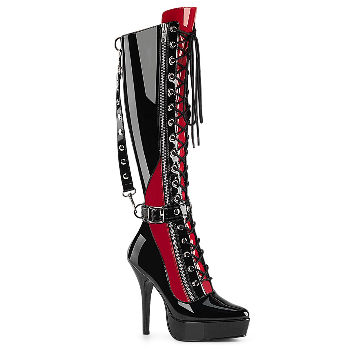 Scarlet Seduction Knee High Boots Indulge-2028