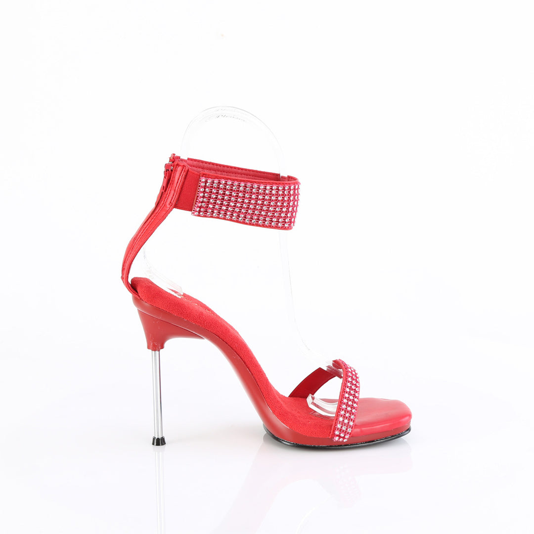 Fabulicious Chic-40 Red Rhinestone Dress Formal Heels OtherWorld