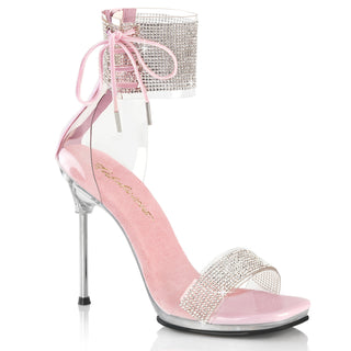 fabulicious chic-47 pink rhinestone formal heels