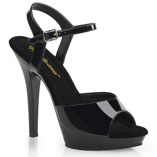 fabulicious lip-109 black platform heels