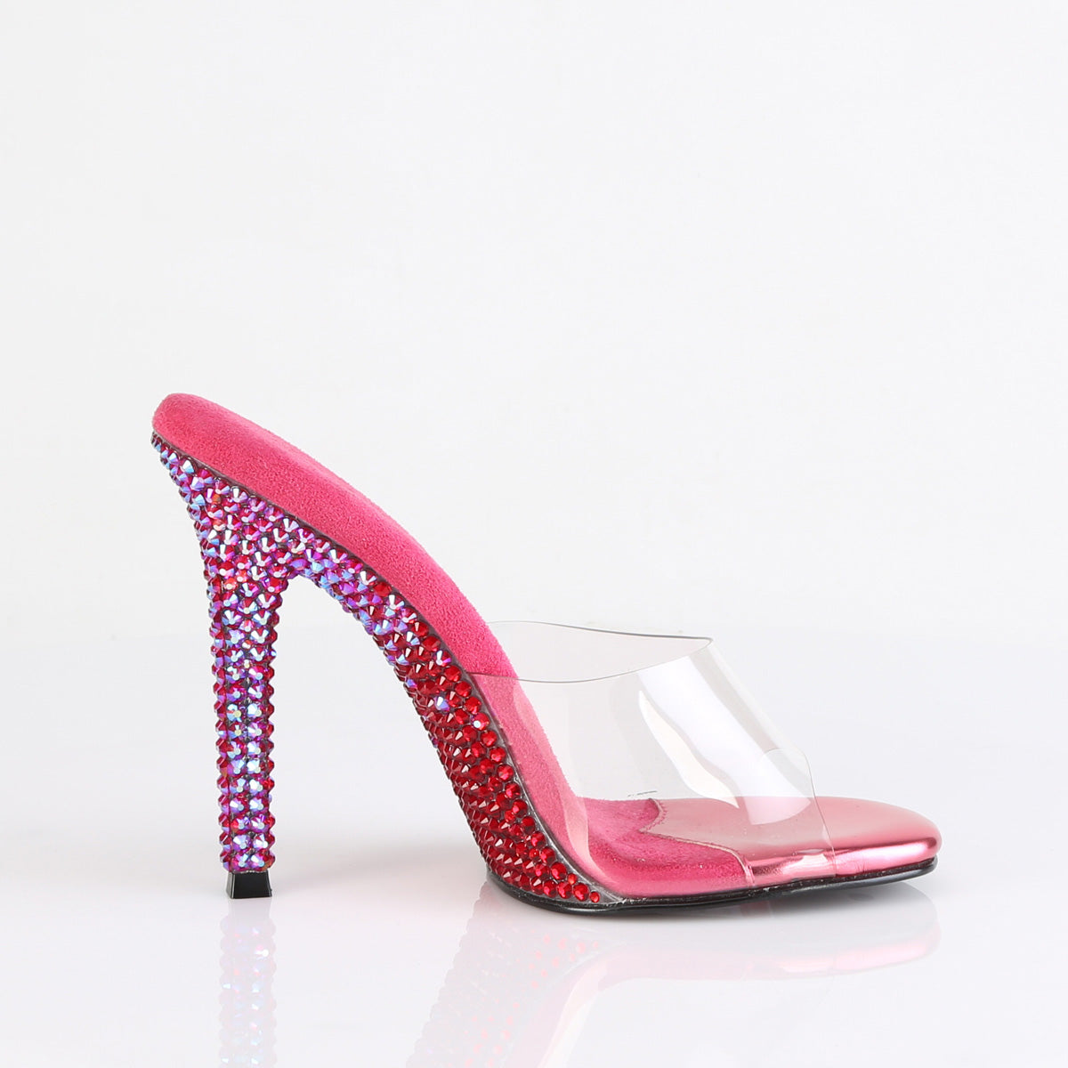 fuchsia rhinestone slides