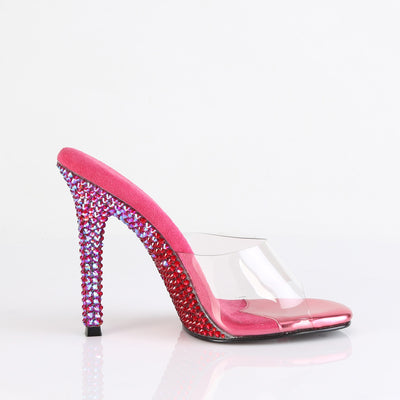 fuchsia rhinestone slides