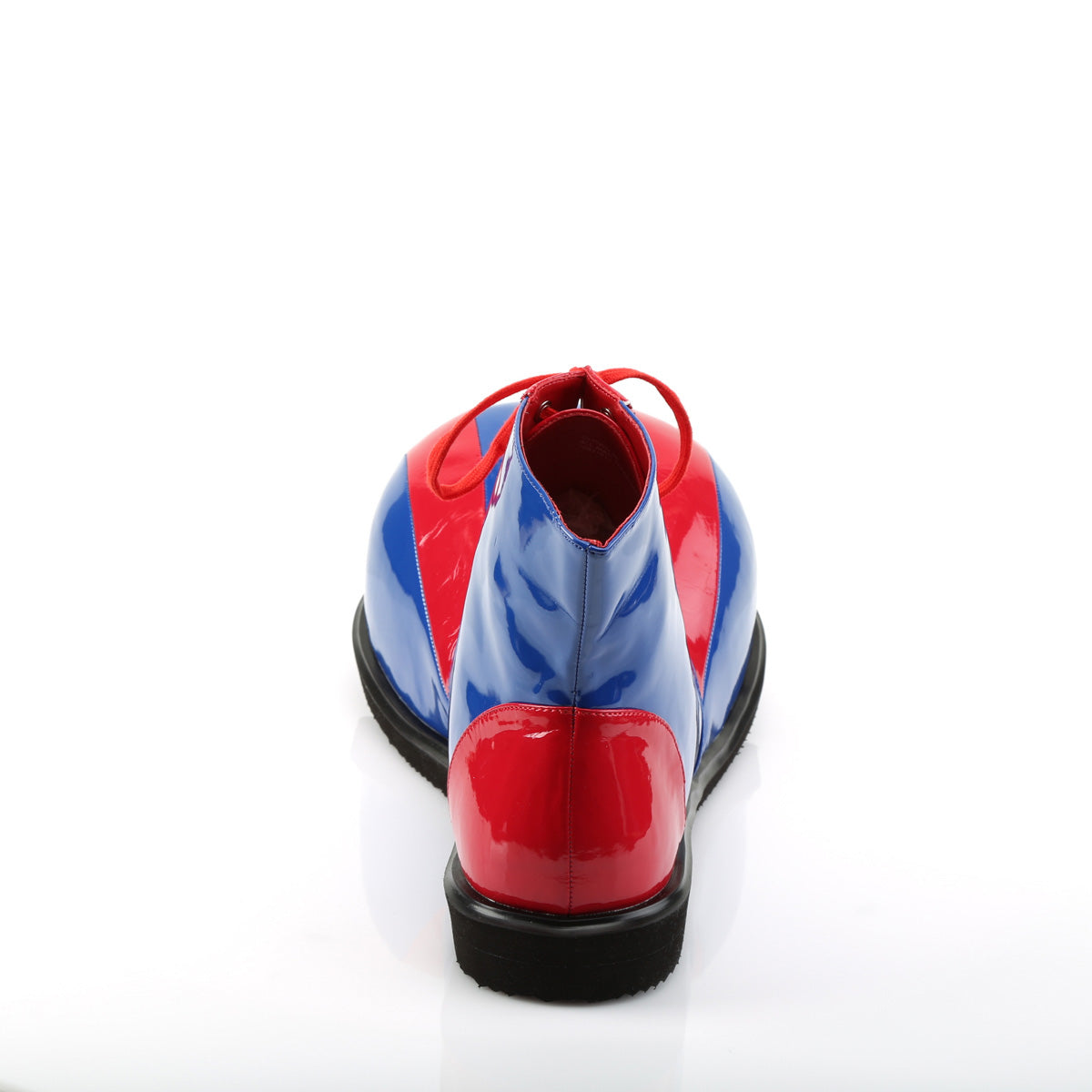 funtasma clown-05 blue and red clown shoes back side view