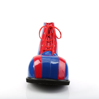 funtasma clown-05 blue and red clown shoes front view