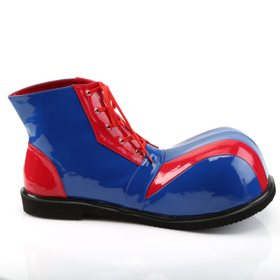 funtasma clown-05 blue and red clown shoes side view