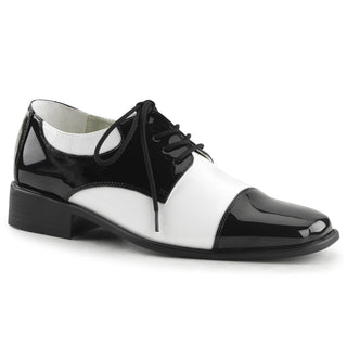 funtasma disco-18 black and white mafia costume shoes