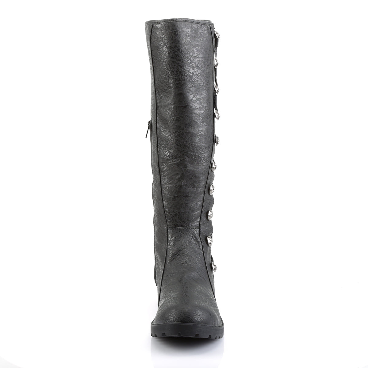 front side of funtasma gotham-109 steampunk victorian boots