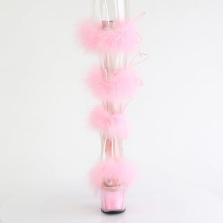 fur baby pink stripper boots adore-728f
