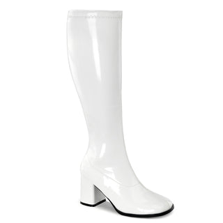 Wide Calf White PA Gogo Boots