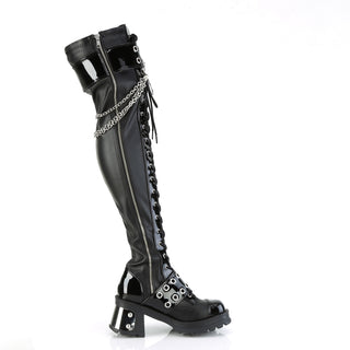 Goth over the knee boots Demonia Bratty-304