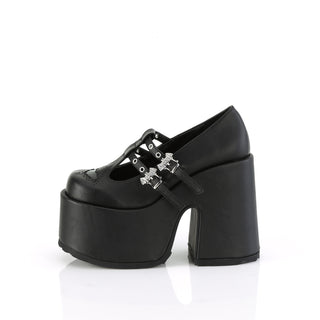 Gothic Mary Jane Shoes - Demonia Camel-55