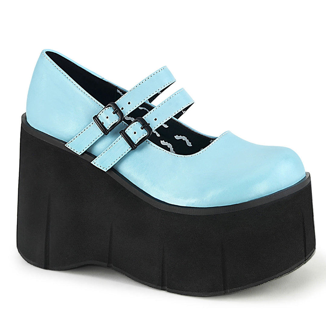 Demonia Kera-08 Mary Jane Style Blue Platform Shoes OtherWorld Shoes - Main Image