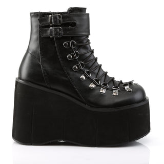 Demonia Kera-21 black wedge platform boot outer side