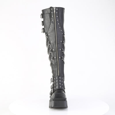 knee high platform punk boots wrath-310