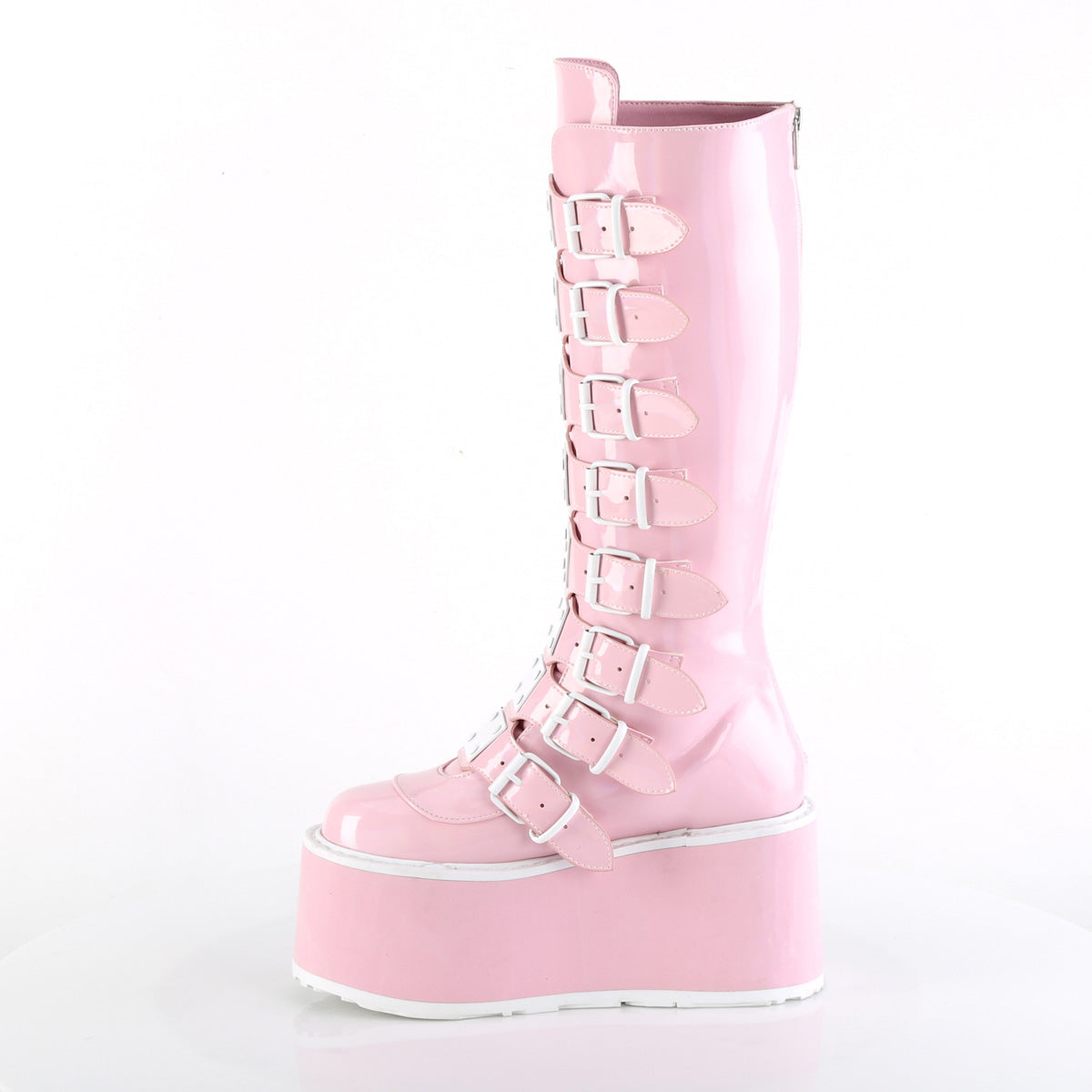 pink gothic boots damned-318