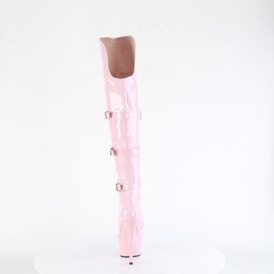 Pink Pole Dancing Thigh High Boots - Pleaser Delight-3018