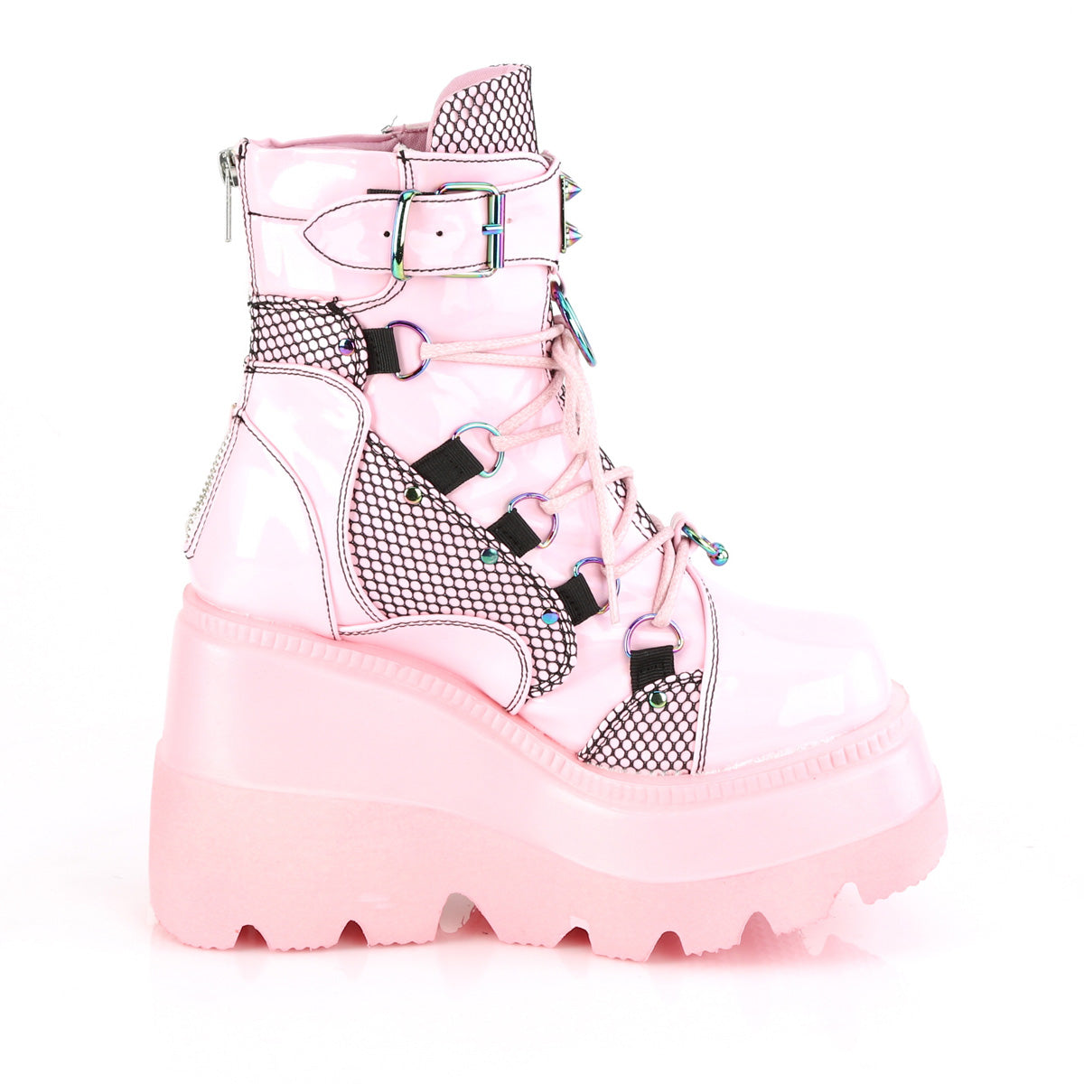 pink punk platform boots shaker-60