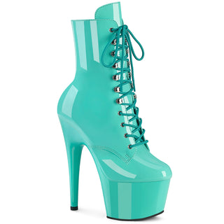 pleaser adore-1020 aqua platform pole boots