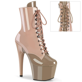 Adore-1020DC Pin-Up Style Pole Boots Dusty Pink-Sand