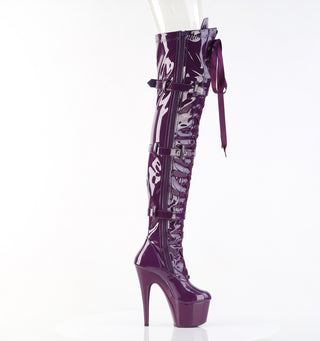 Pleaser adore-3028 purple inner side view