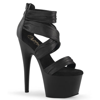pleaser adore-720 black matte platform heels