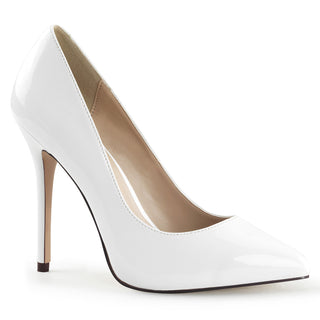 Pleaser Amuse-20 white classic stiletto pumps
