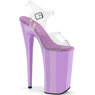 pleaser beyond-008 lavender sky high platform heels