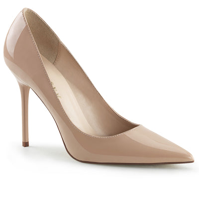 pleaser classique-20 classic pumps nude colour