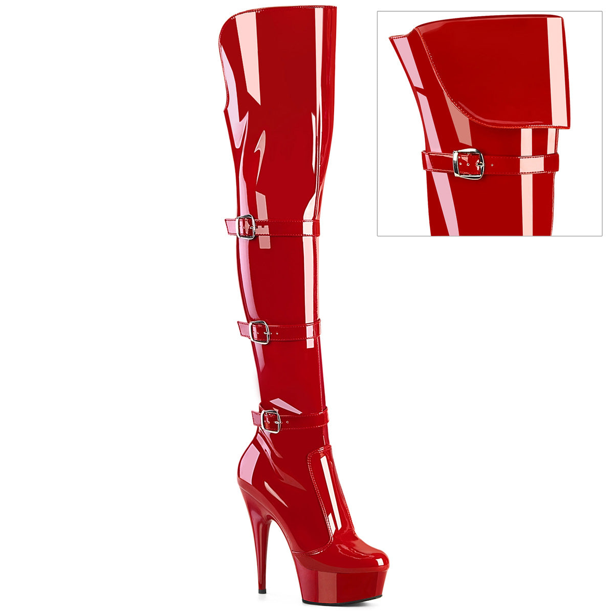 Pleaser Delight-3018 Red