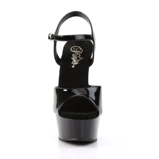 pleaser delight-609 black pa front view