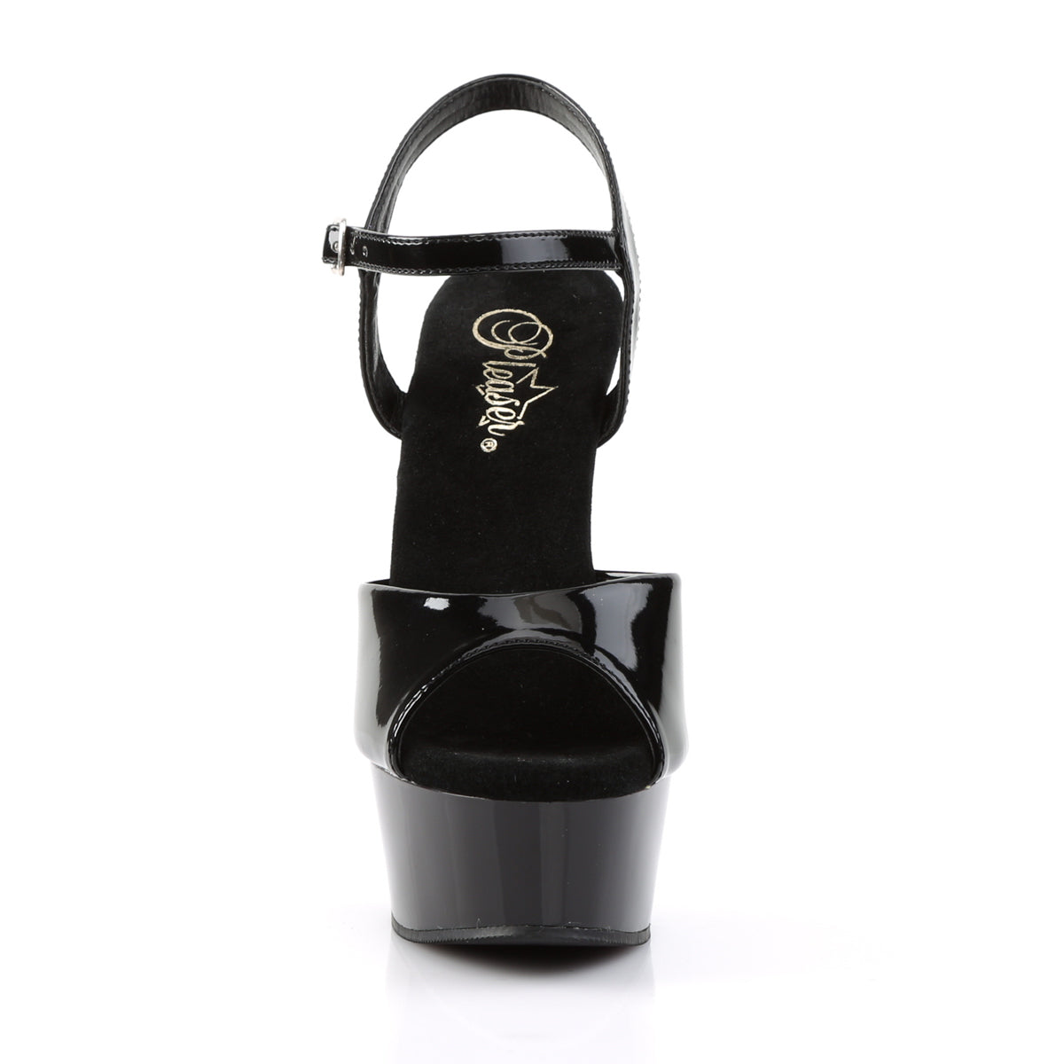 pleaser delight-609 black pa front view