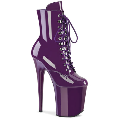 Pleaser flamingo-1020 purple pole dancing platform boots