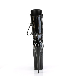 pleaser flamingo-1053 black patent mid-calf pole boots back side