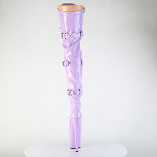 pleaser flamingo-3028 lavender back side