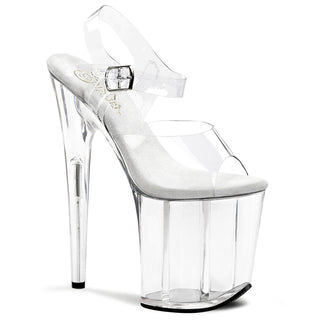 pleaser flamingo-808 clear platform heels