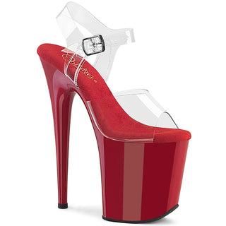 pleaser flamingo-808 red platform heels