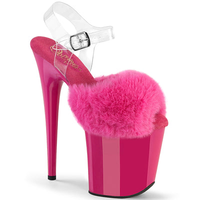 pleaser flamingo-808fur fuchsia