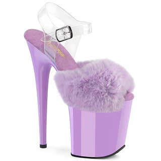 pleaser flamingo-808fur lavender