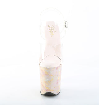 Flamingo-808MB Marble Platform Sandals