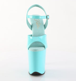 pleaser flamingo-809 aqua front view
