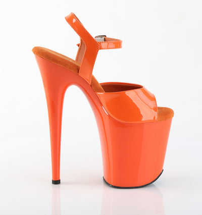 pleaser flamingo-808 orange side view