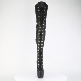 pleaser jubilant-4012 black pu front