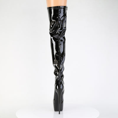 Pleaser Jubilant-3000 Black Patent black patent back view